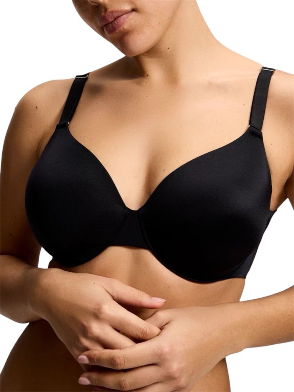 40D NWT Soma Black Full Coverage Underwire Bra Satin Seamless